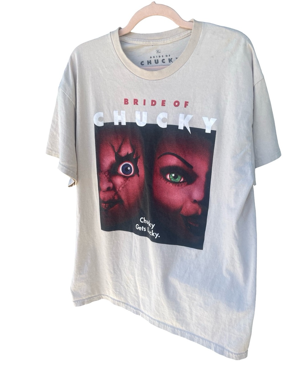 Bride of Chucky Graphic Tee - cream tshirt